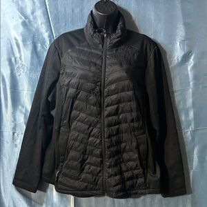 32 Degrees Heat Women’s Jacket Puffer Down Faux Fur Trim Black SizeXL